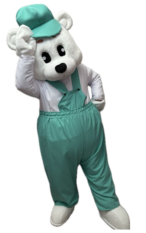 0077 Комплект ростових ляльок-зайка Софі та голова ведмедика Еван ( 2 в 1)