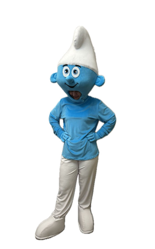 0144 Костюм для аніматорів-Смурфик Жартівник 0144 Костюм для аніматорів-Смурфик Жартівник