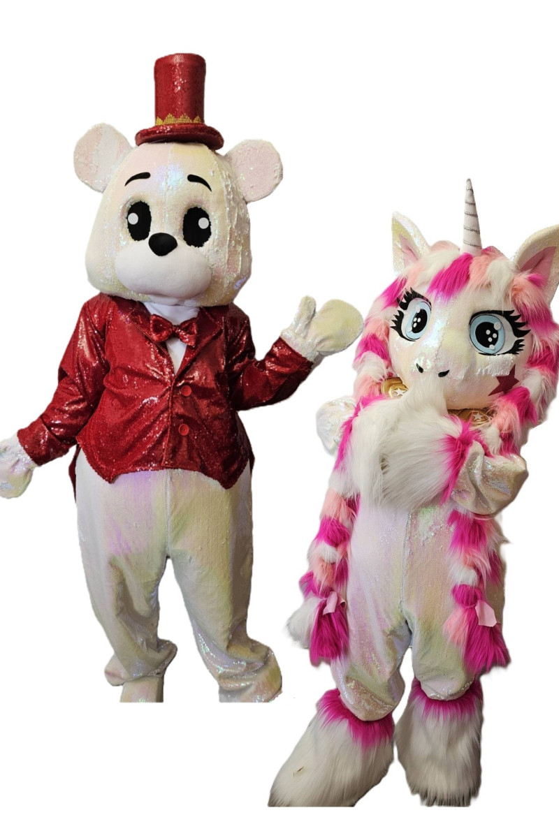 0321 Комплект ростових ляльок - Поні та голова,рукавички та взуття Ведмедика (2 в 1)